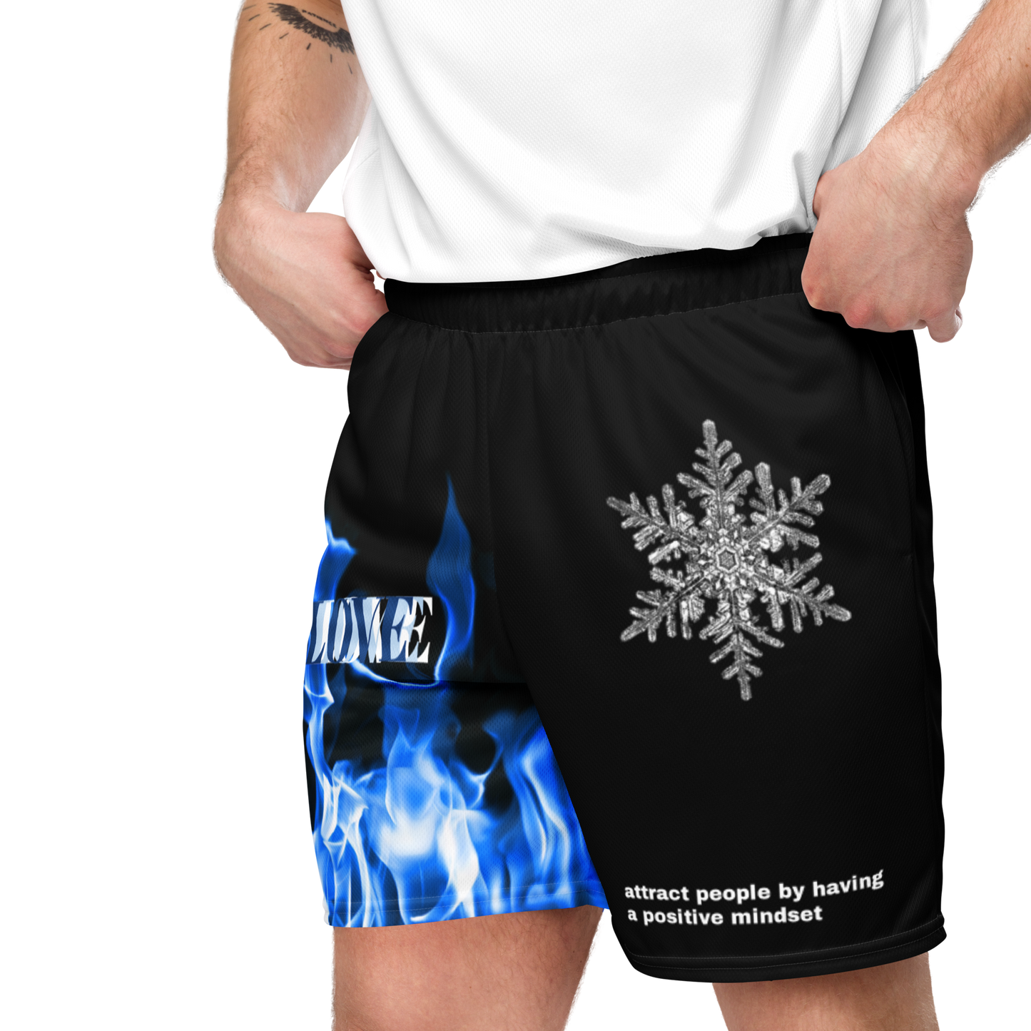 Snow Fire Shorts