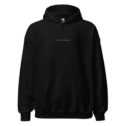 I love you the most Hoodie (Light Pink)